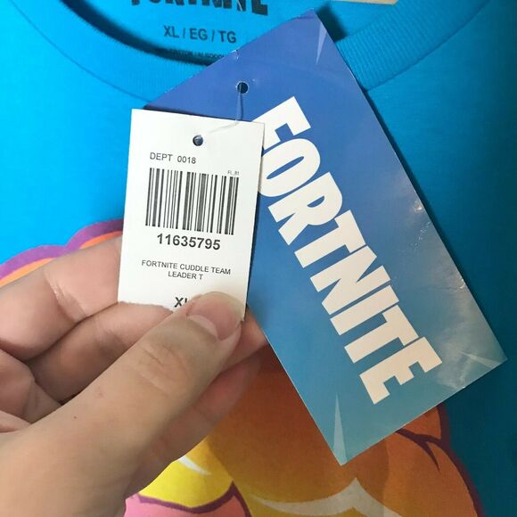 3/$20 Fortnite NWT Men's XL Blue Cuddle Team Leader T-Shirt 100% Cotton - Picture 4 of 9